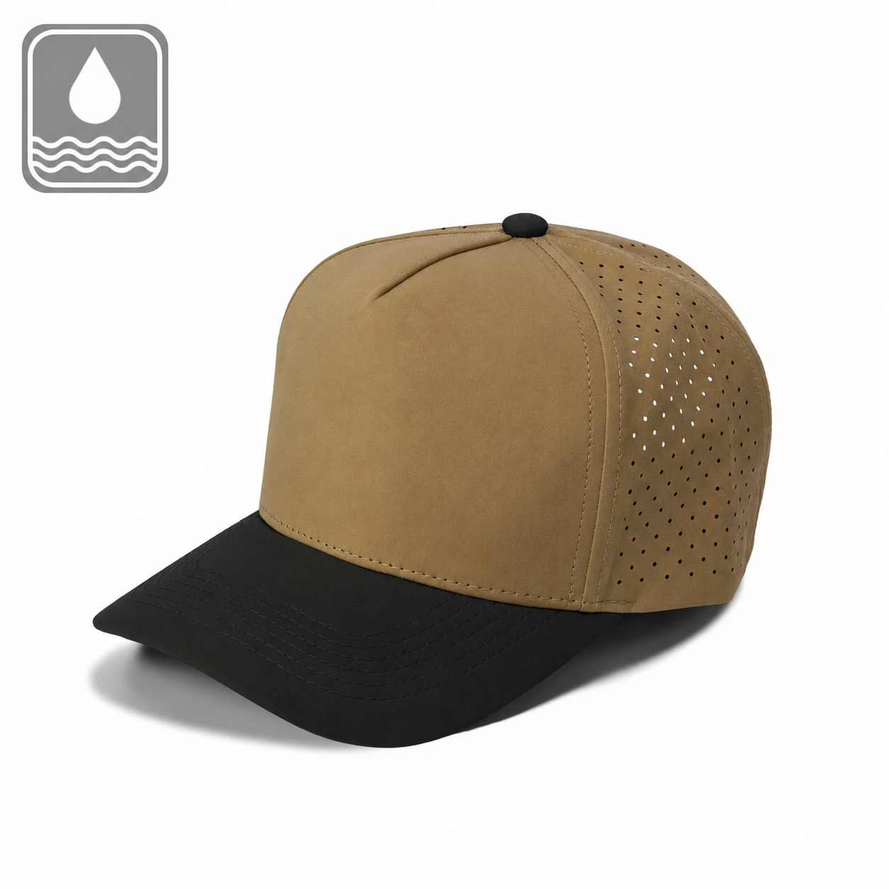 Plain Curve 5Panel Laser Hole Hat Water Repellent 5010