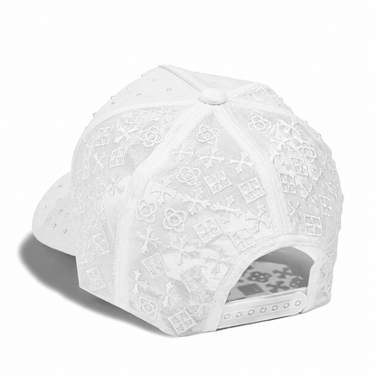 Plain 5Panel Suede Mesh Monogram with Rhinestones 5021