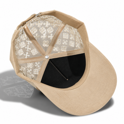 Plain 5Panel Suede Mesh Monogram with Rhinestones 5021