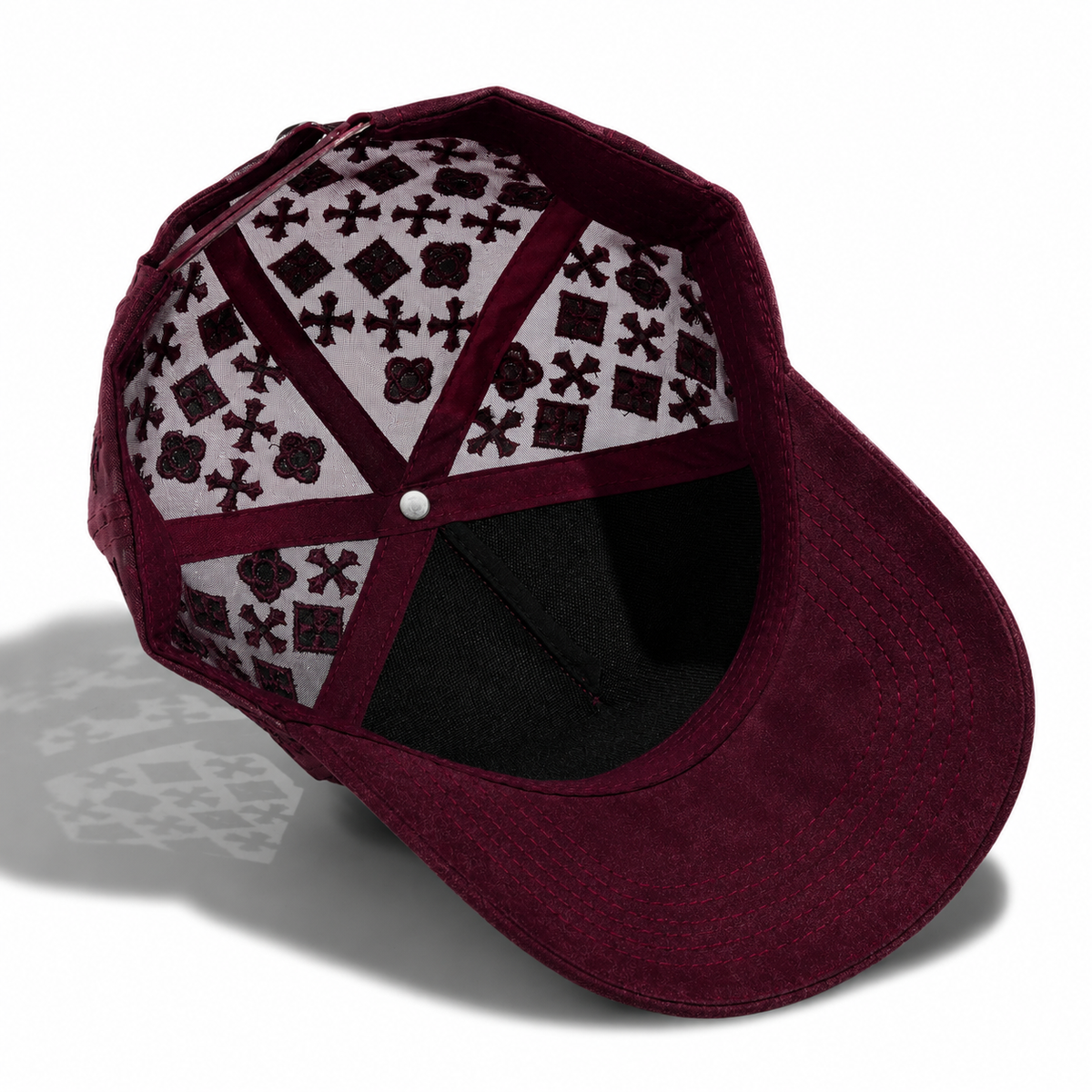 Plain 5Panel Suede Mesh Monogram with Rhinestones 5021