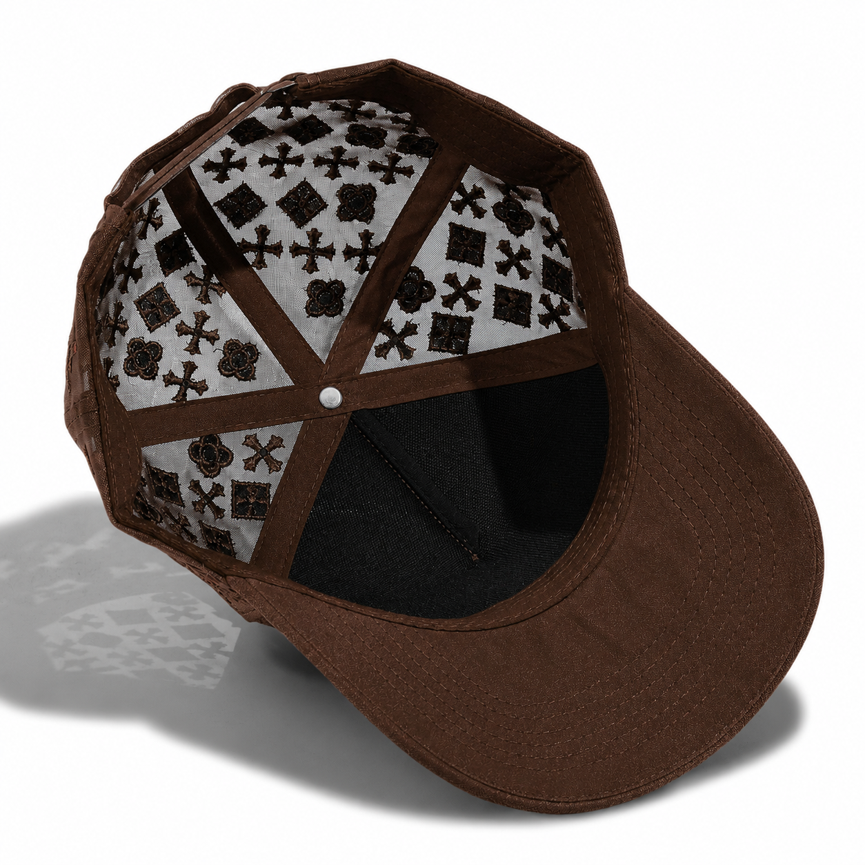 Plain 5Panel Suede Mesh Monogram with Rhinestones 5021