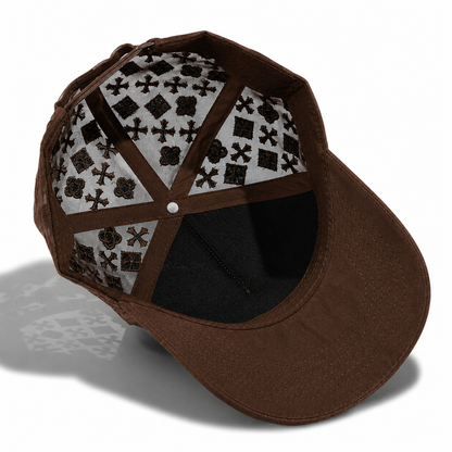 Plain 5Panel Suede Mesh Monogram with Rhinestones 5021