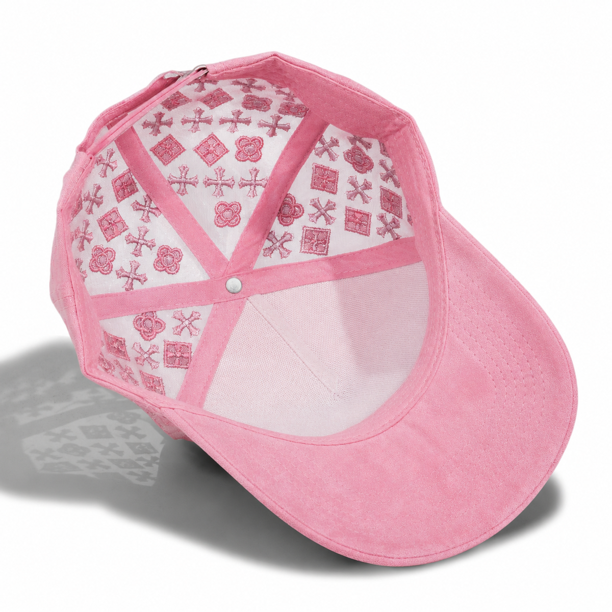 Plain 5Panel Suede Mesh Monogram with Rhinestones 5021