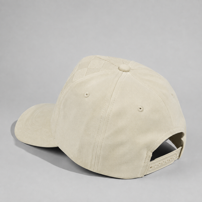 Plain Curve 5Panel Check Suede Hat 5029