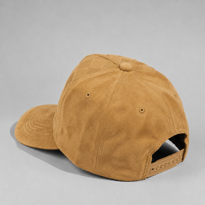 Plain Curve 5Panel Check Suede Hat 5029