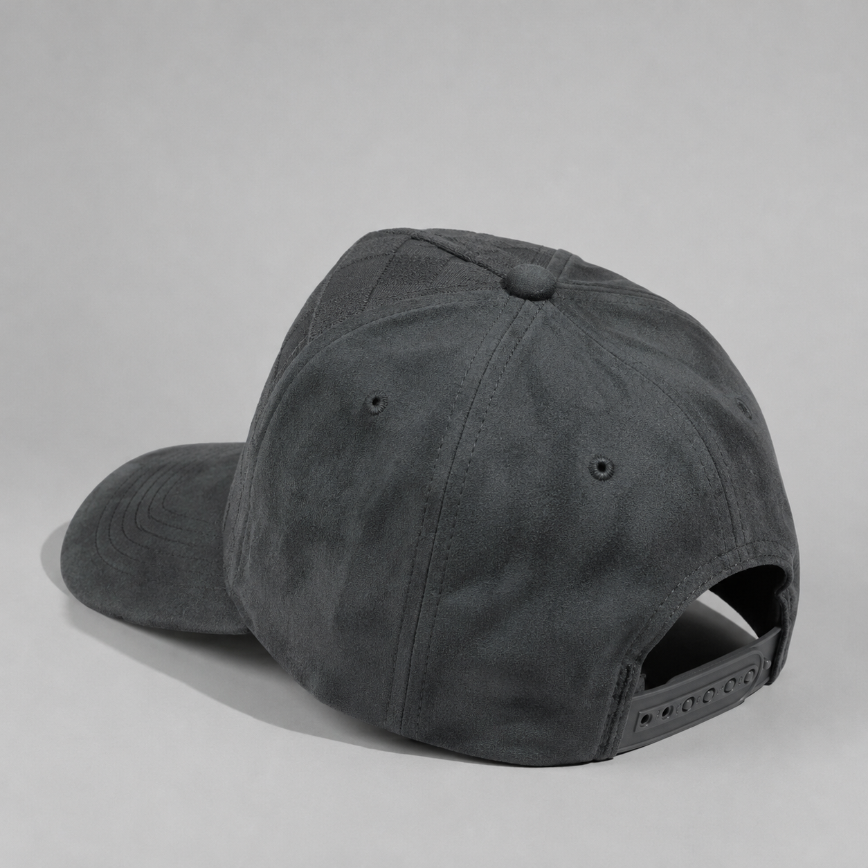Plain Curve 5Panel Check Suede Hat 5029