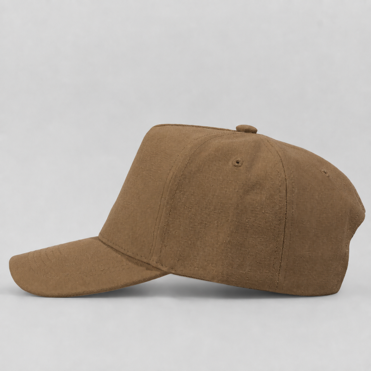 Plain Curve 5Panel CVC Hat 5033