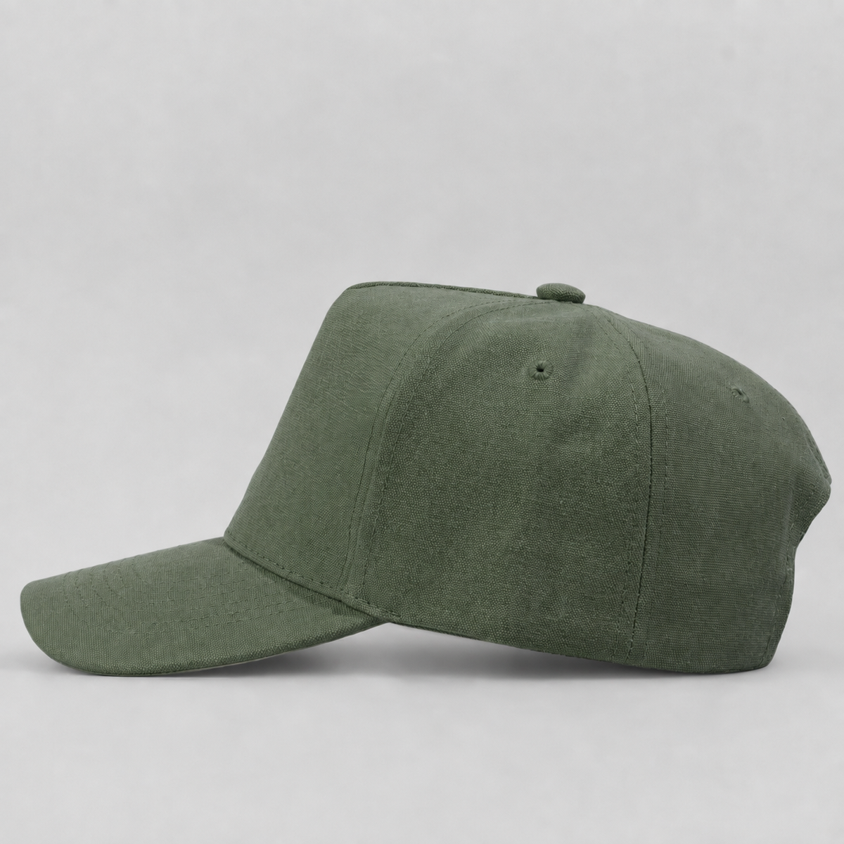 Plain Curve 5Panel CVC Hat 5033