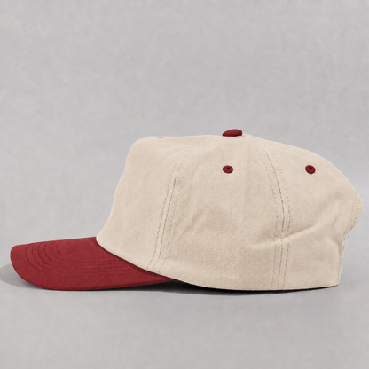 Plain Slight Curve Unstructured 5Panel Oxford Hat 5019