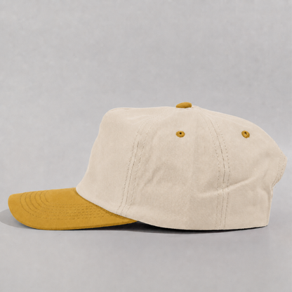 Plain Slight Curve Unstructured 5Panel Oxford Hat 5019