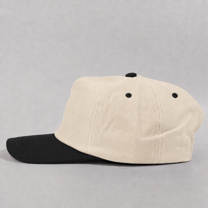 Plain Slight Curve Unstructured 5Panel Oxford Hat 5019
