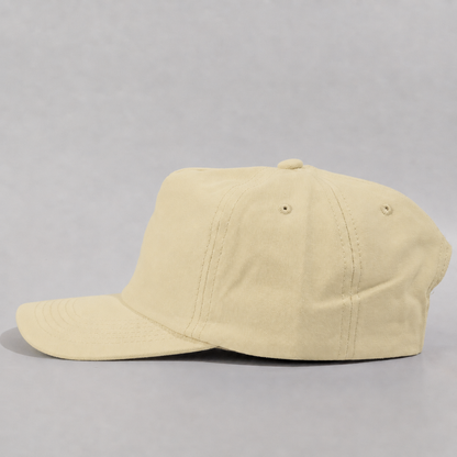 Plain Slight Curve Unstructured 5Panel Oxford Hat 5019