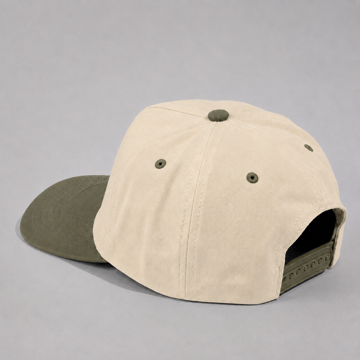 Plain Slight Curve Unstructured 5Panel Oxford Hat 5019