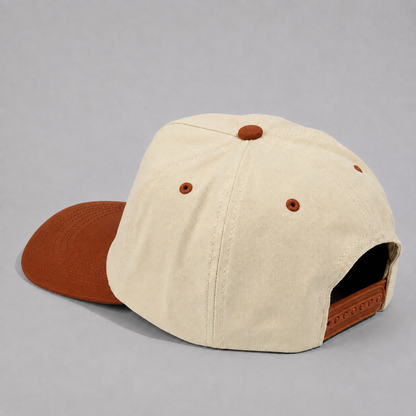 Plain Slight Curve Unstructured 5Panel Oxford Hat 5019