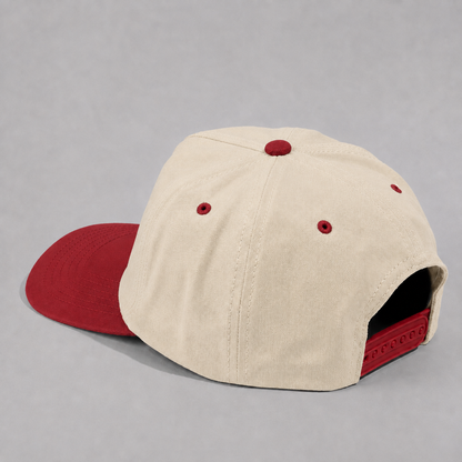 Plain Slight Curve Unstructured 5Panel Oxford Hat 5019