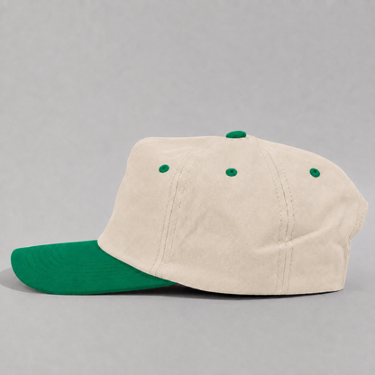 Plain Slight Curve Unstructured 5Panel Oxford Hat 5019