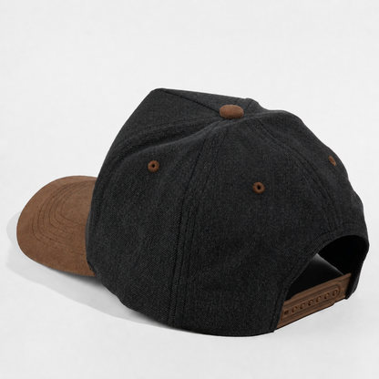 Plain Curve 5Panel Jean Suede Hat 5026