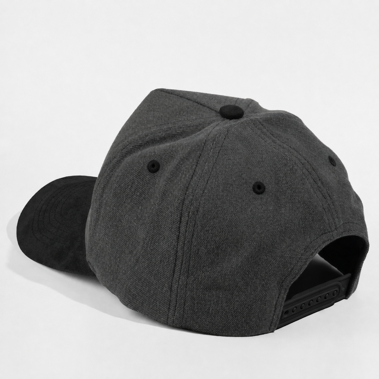 Plain Curve 5Panel Jean Suede Hat 5026