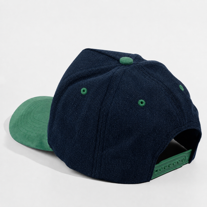 Plain Curve 5Panel Jean Suede Hat 5026