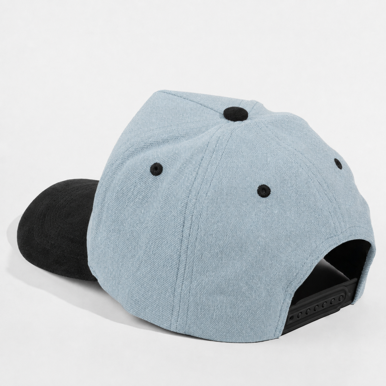 Plain Curve 5Panel Jean Suede Hat 5026