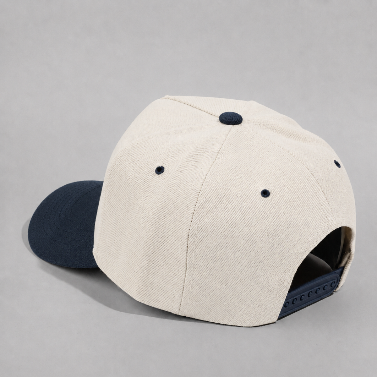 Plain Curve 5Panel Wool Hat 5011