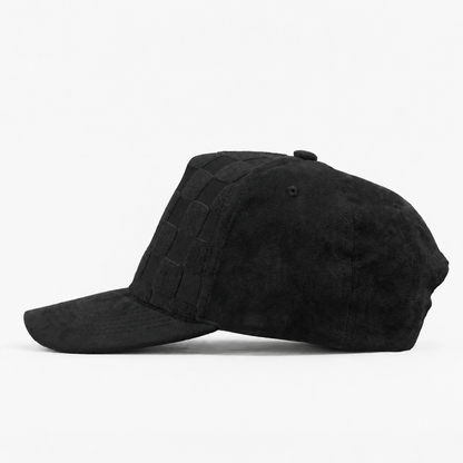 Plain Curve 5Panel Check Suede Hat 5029