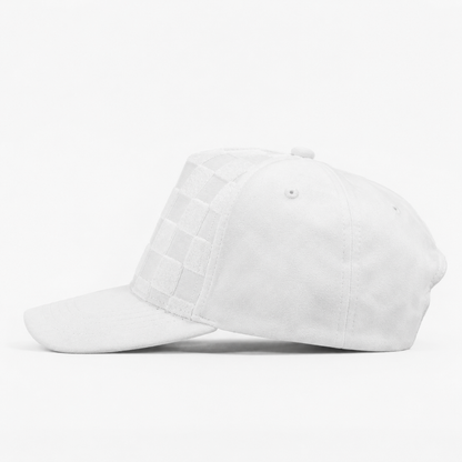 Plain Curve 5Panel Check Suede Hat 5029