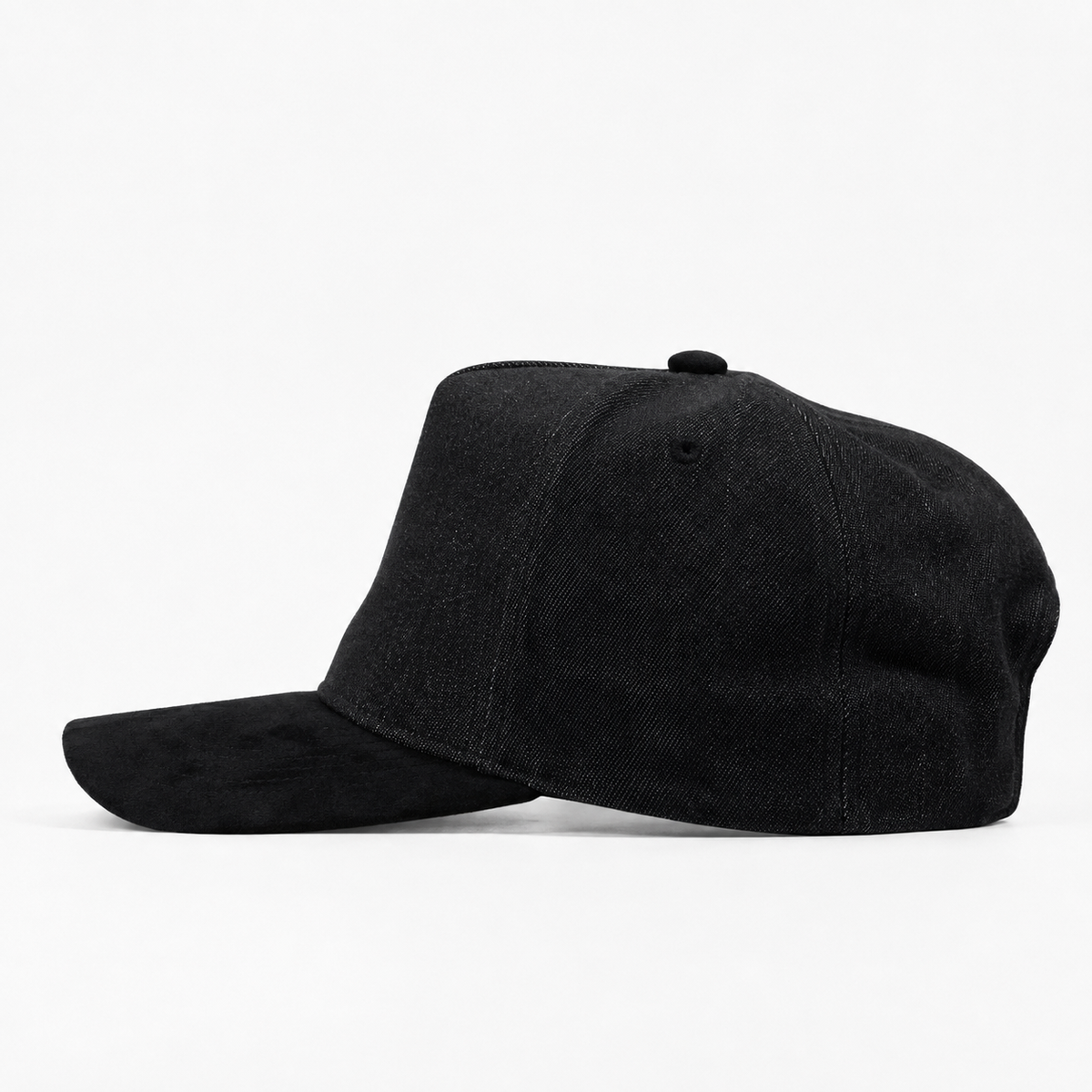 Plain Curve 5Panel Jean Suede Hat 5026