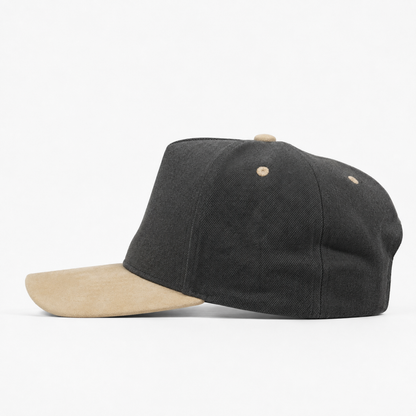 Plain Curve 5Panel Jean Suede Hat 5026