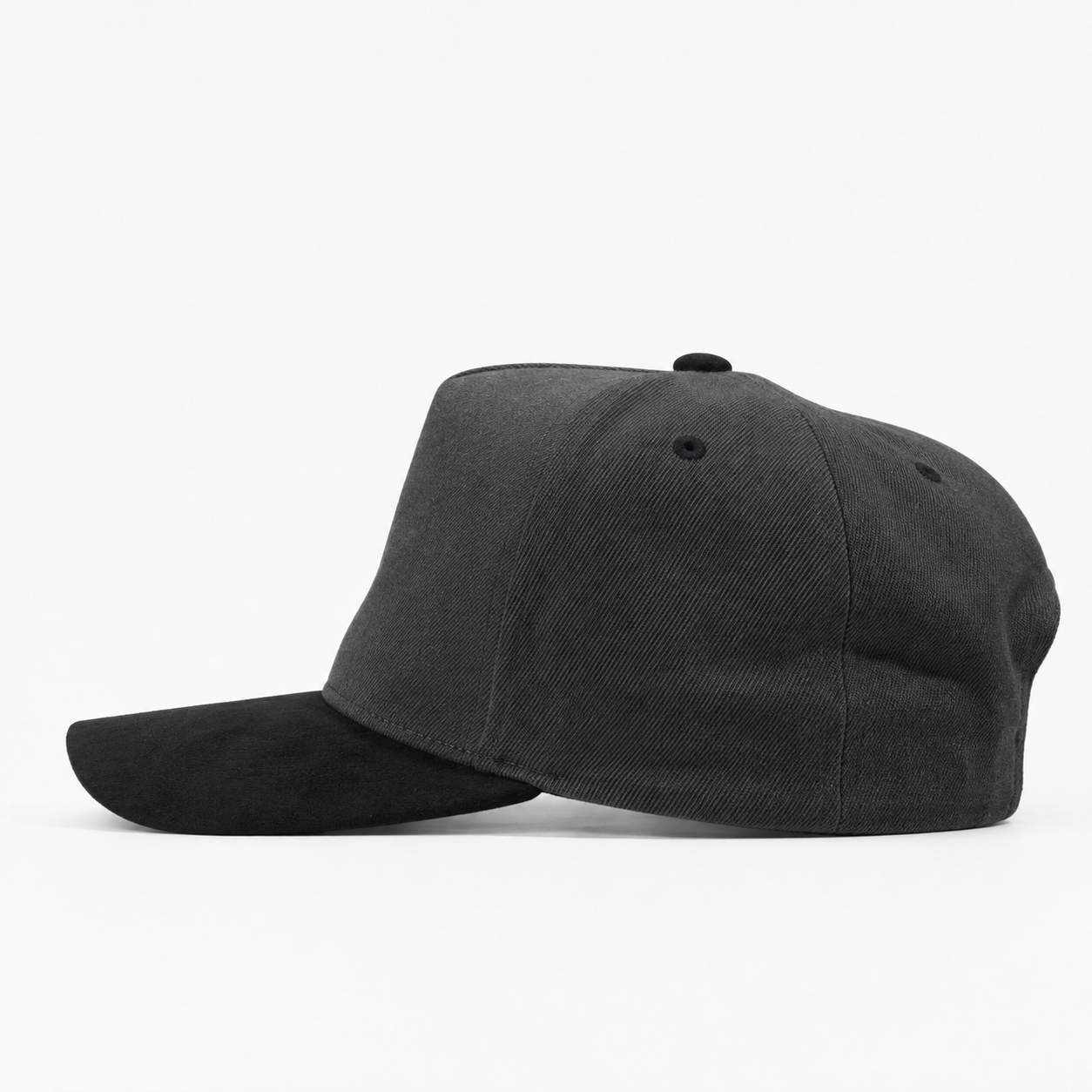 Plain Curve 5Panel Jean Suede Hat 5026
