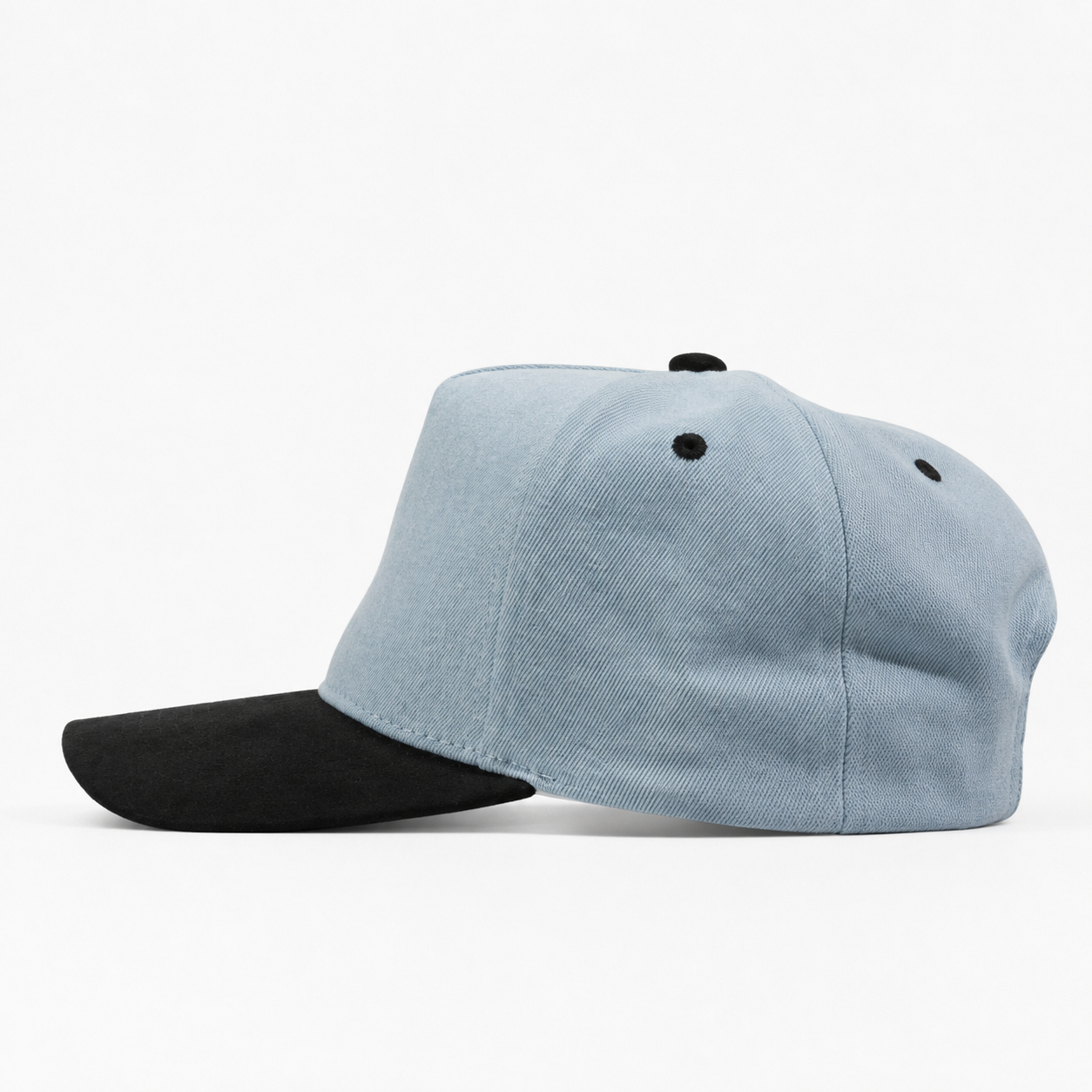Plain Curve 5Panel Jean Suede Hat 5026