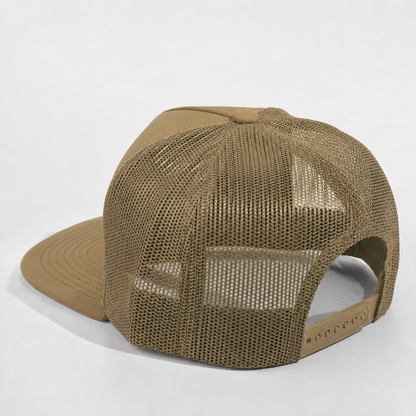 Plain Flat 5Panel Mesh Hat 5052
