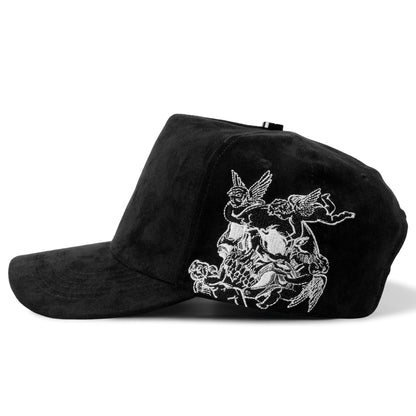 Plain Fancy Suede 5Panel Cap 5030 SKULL