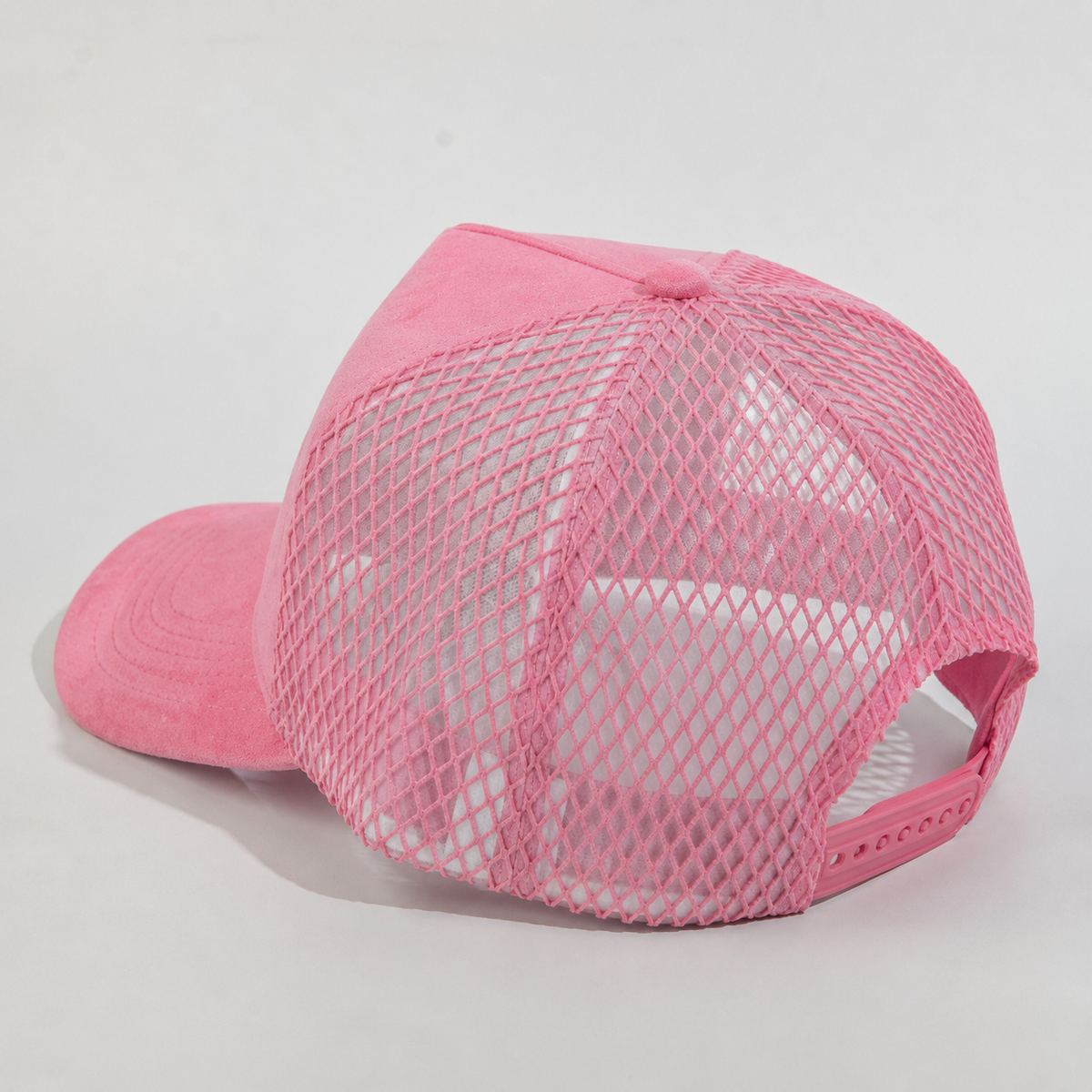 Plain Curve 5Panel Suede Net Mesh Hat 5005-1