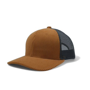 Plain Curve 6Panel Corduroy Mesh Hat 6006
