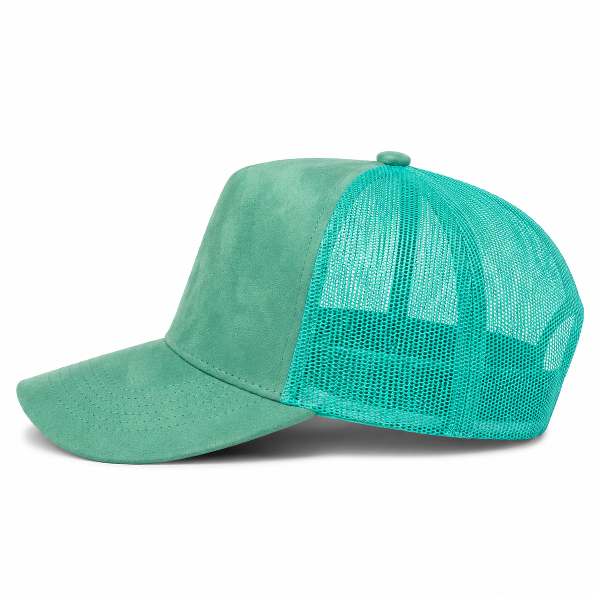 Plain 5Panel Suede Curve Mesh 5005