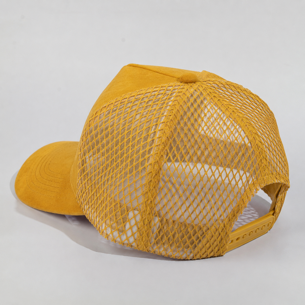 Plain Curve 5Panel Suede Net Mesh Hat 5005-1