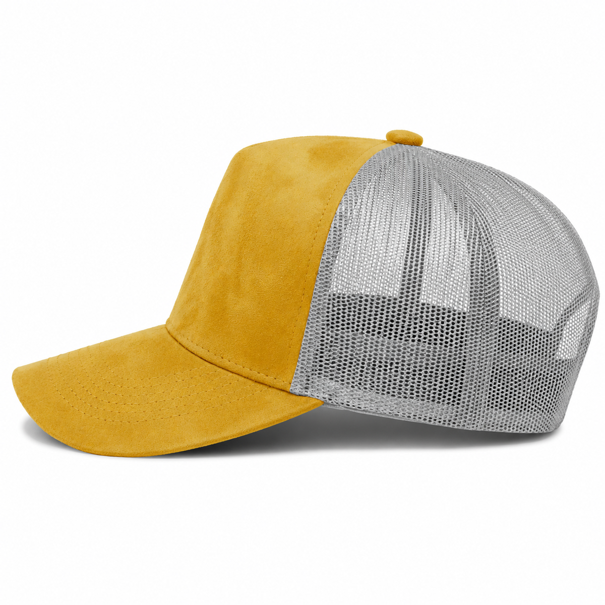 Plain 5Panel Suede Curve Mesh 5005
