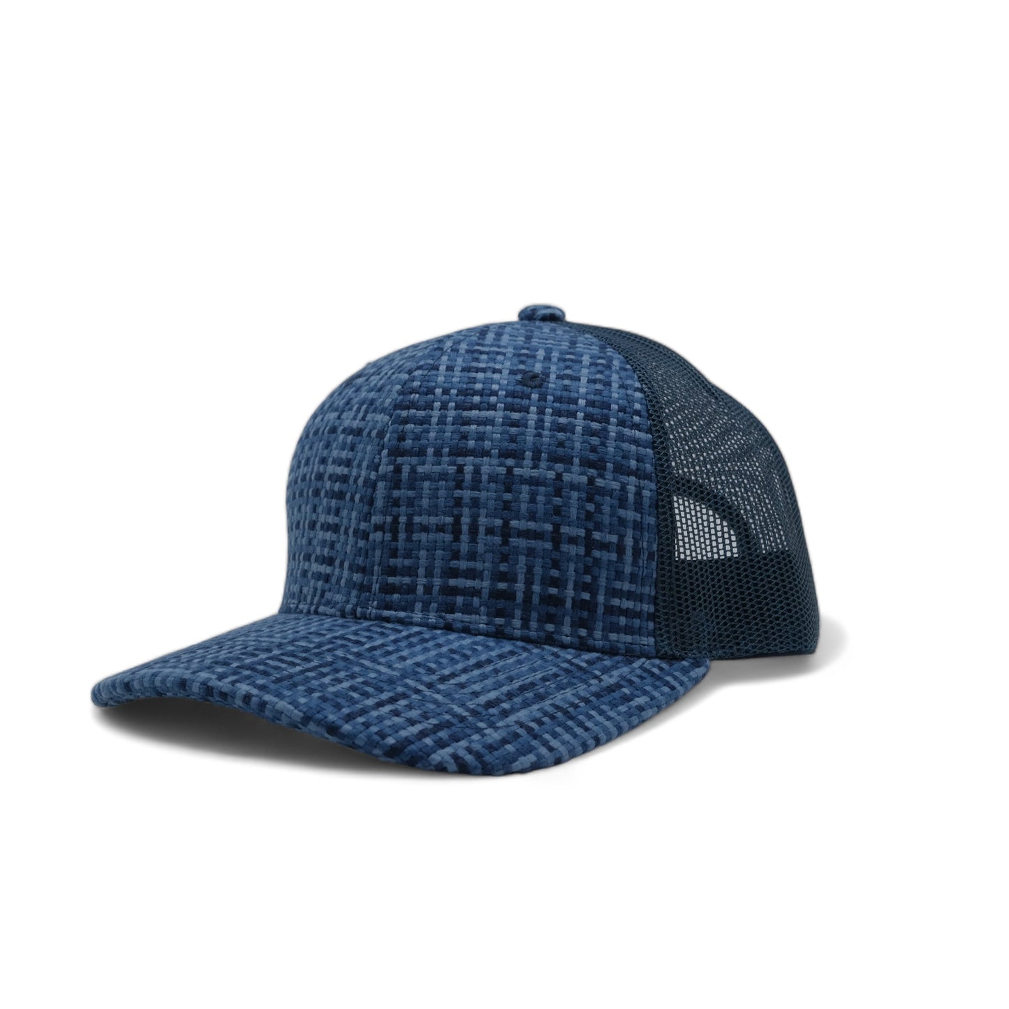 PLAIN CHECK PATTERN MESH HAT - PCP