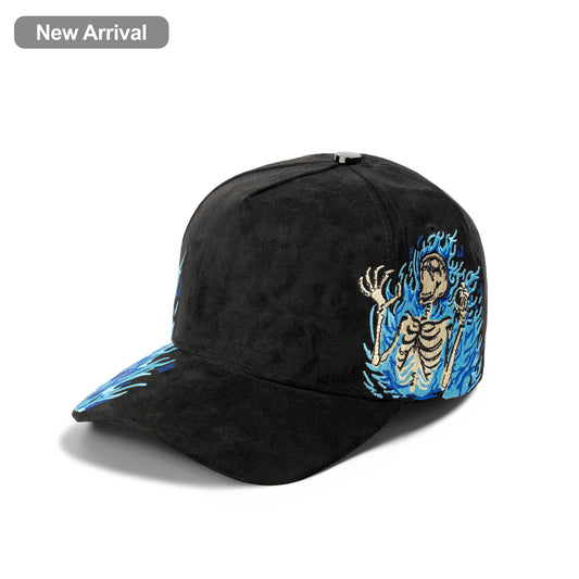 Plain Fancy Suede 5Panel Cap 5030 SKELETON