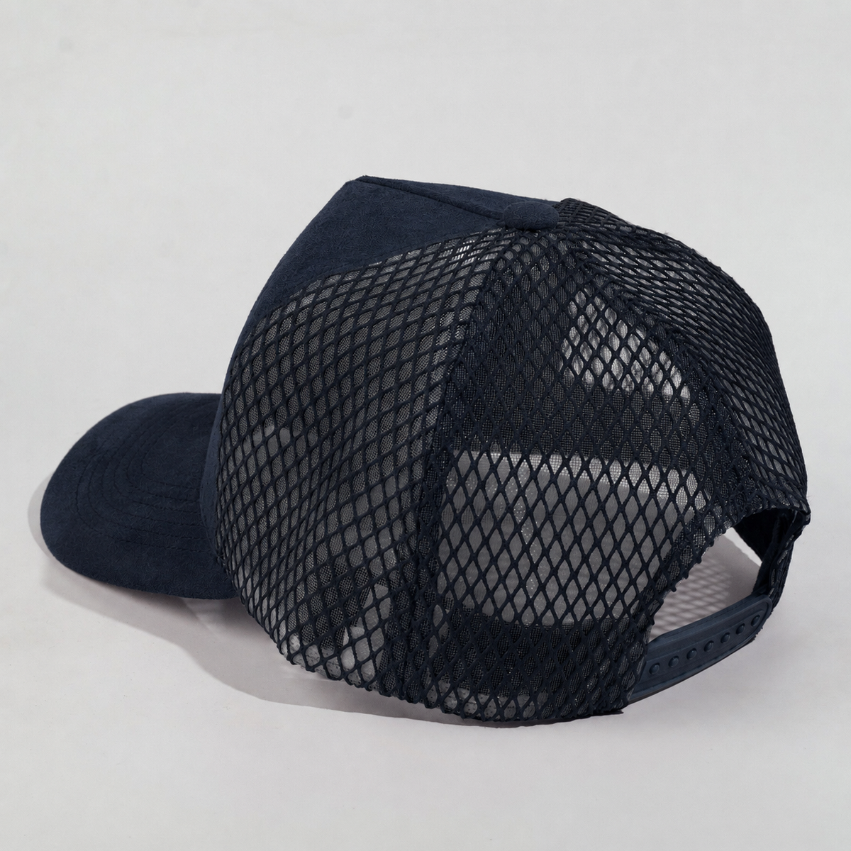 Plain Curve 5Panel Suede Net Mesh Hat 5005-1