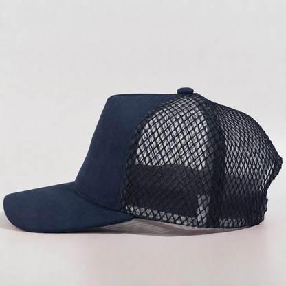 Plain Curve 5Panel Suede Net Mesh Hat 5005-1