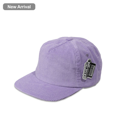 Plain 5Panel Unstructured Full Corduroy Flat Hat 5054