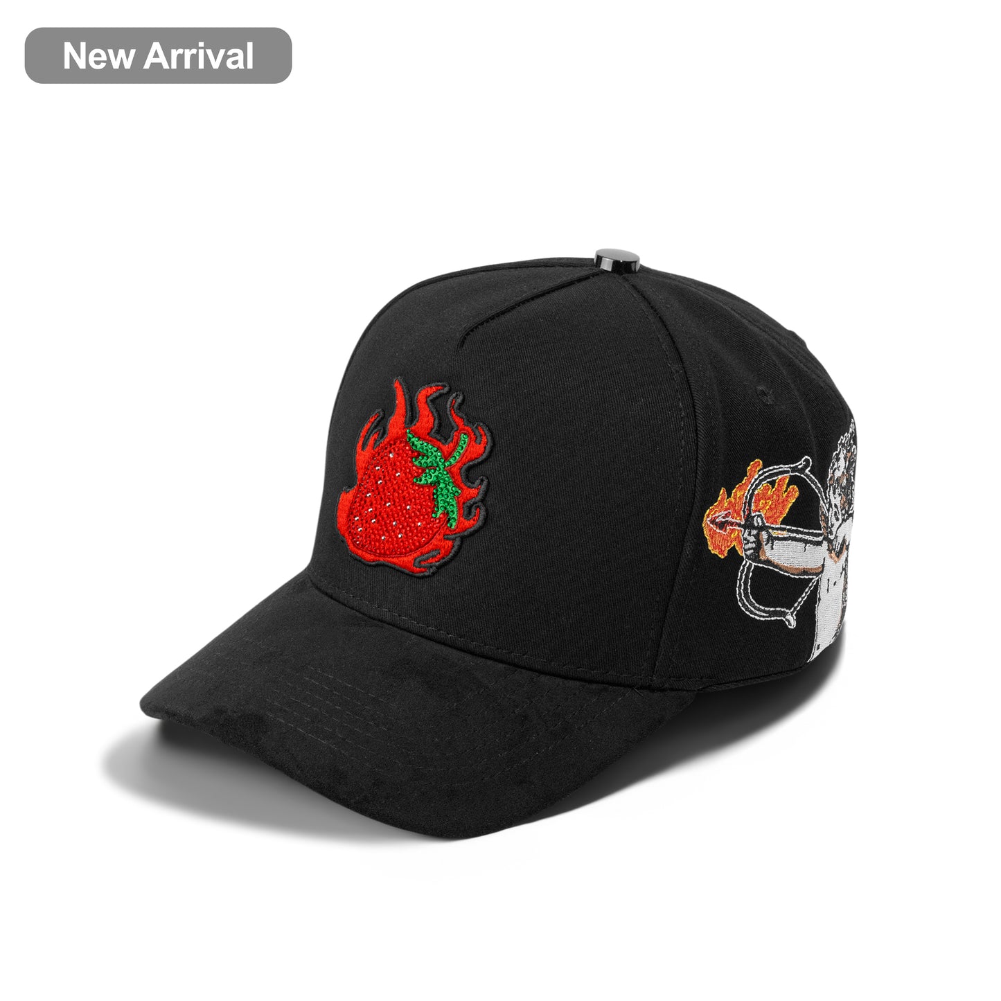 Plain 5Panel Fancy Suede Hat FLAMING S.BERRY W/FD