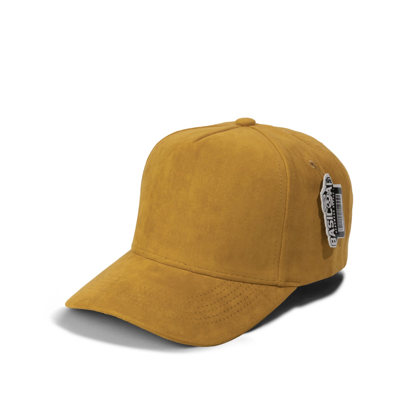 Plain 5Panel Full Suede Snapback Hat 5004