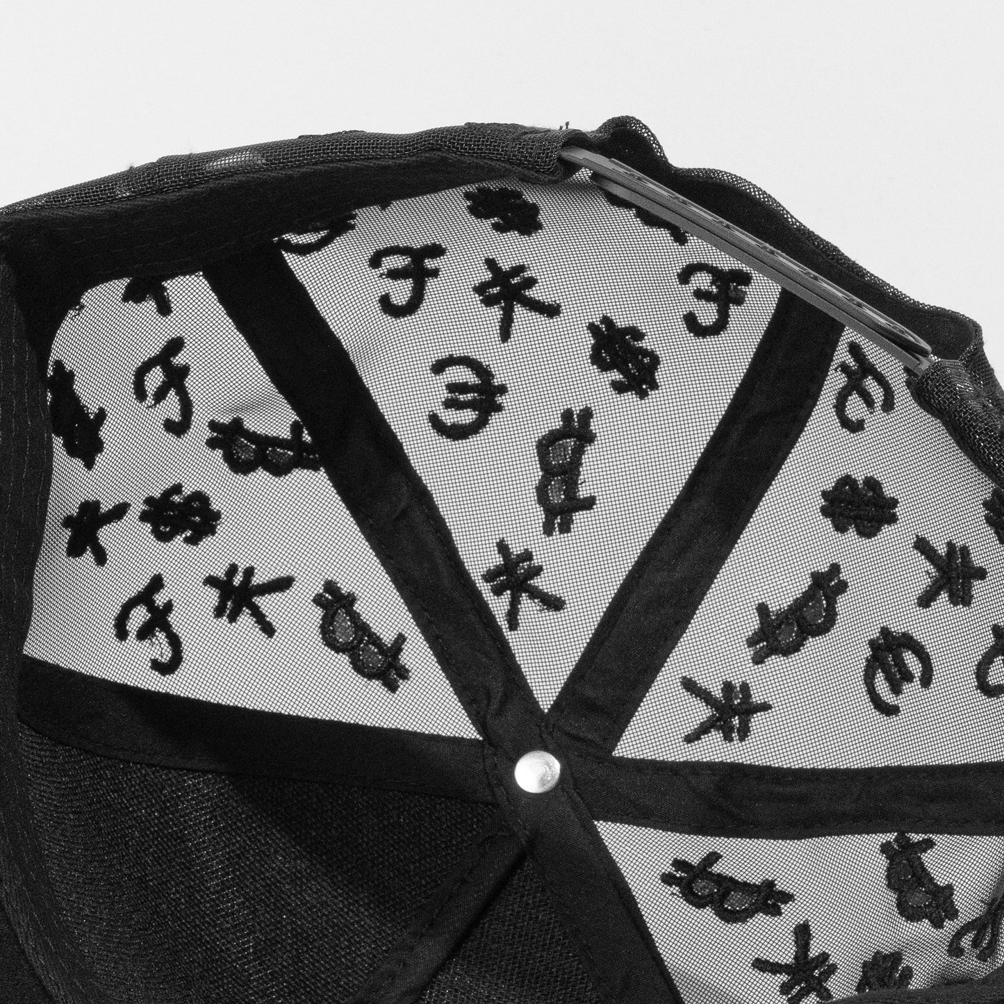 Plain 5Panel Suede Mesh Monogram Hat CURRENCY