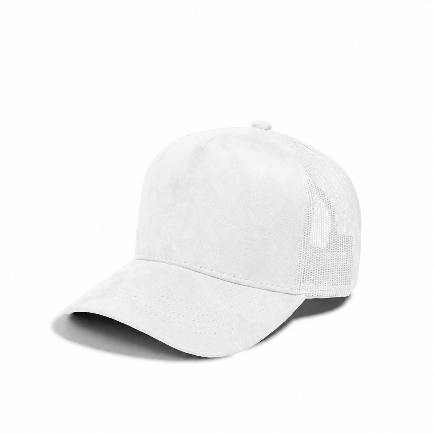 Plain 5Panel Suede Curve Mesh 5005