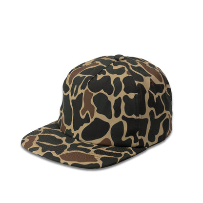 Plain Flat Unstructured 5Panel Duck Camo Hat 5055