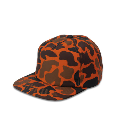 Plain Flat Unstructured 5Panel Duck Camo Hat 5055