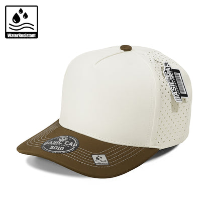 Plain Curve 5Panel Laser Hole Hat Water Repellent 5010
